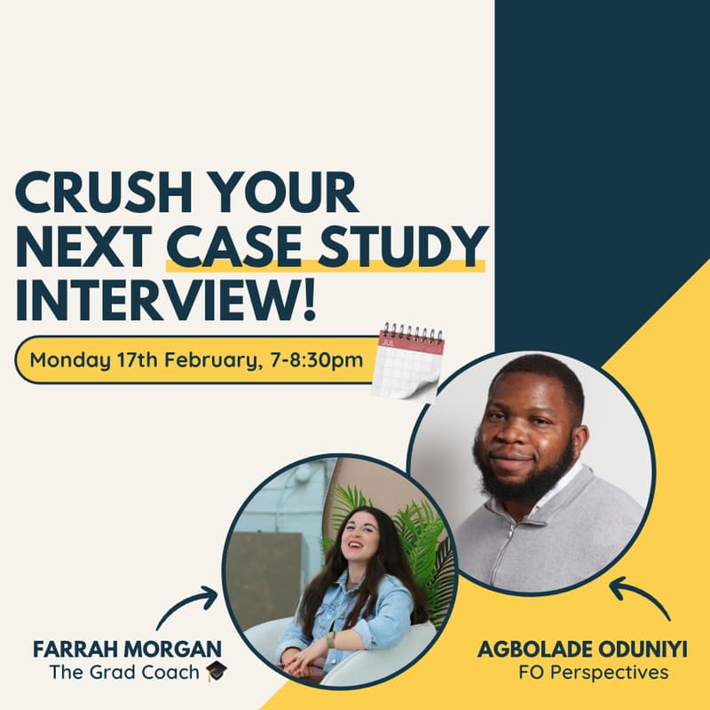 FREE Masterclass: Crush Your Next Case Study Interview 💪🏼 · Zoom · Luma