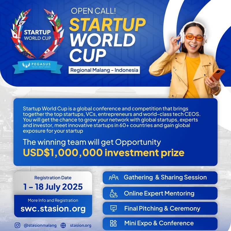 Cover Image for Startup World Cup 2025 Application Form (Malang, Indonesia)