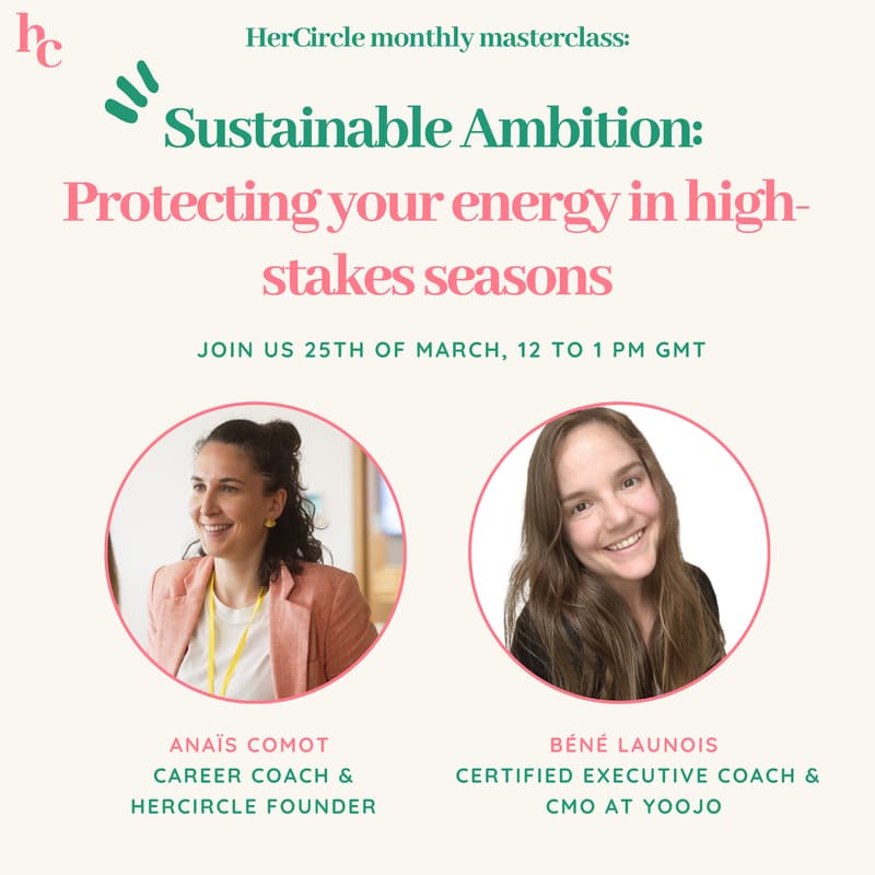 Cover Image for ⚡ Sustainable Ambition: Protecting your energy in high-stakes seasons with Béné Launois