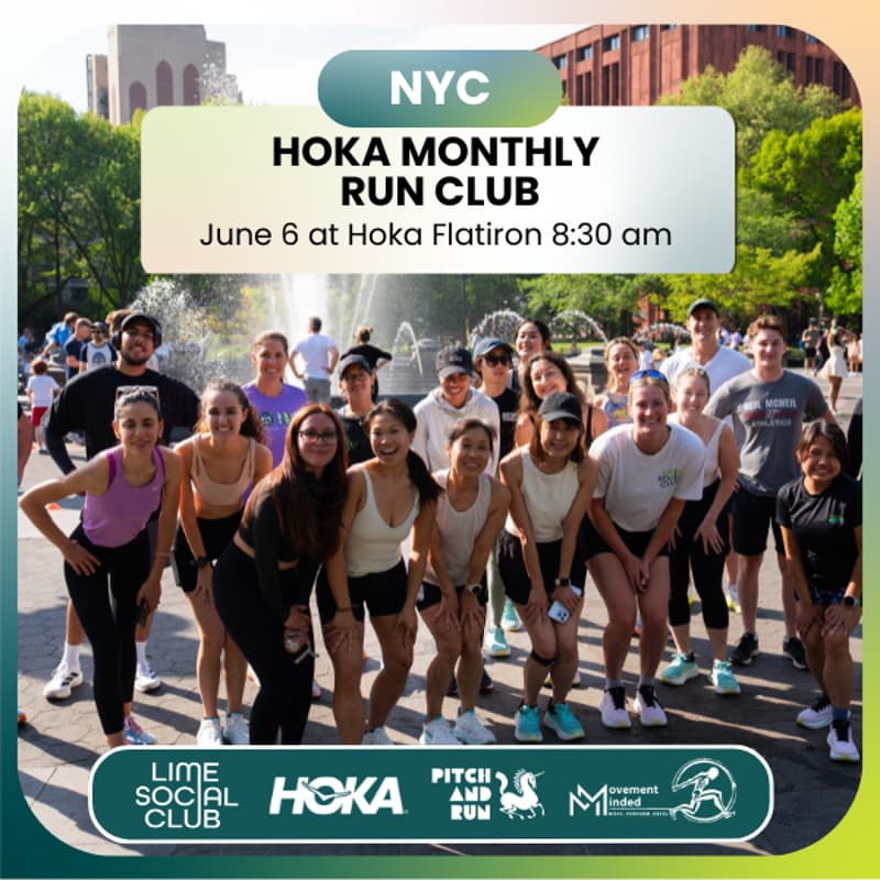 Cover Image for Hoka Monthly Run Club with Lime Social Club & Pitch N' Run