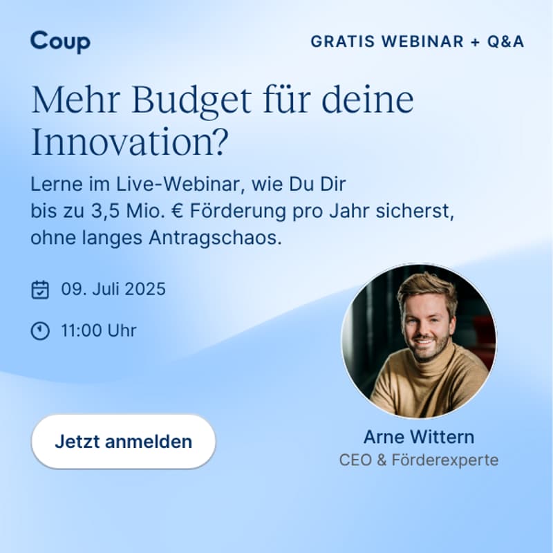 Cover Image for Mehr Fördergeld für dich: So sicherst du dir jährlich bis zu 3,5 Mio. € Forschungszulage fehlerfrei & stressfrei!