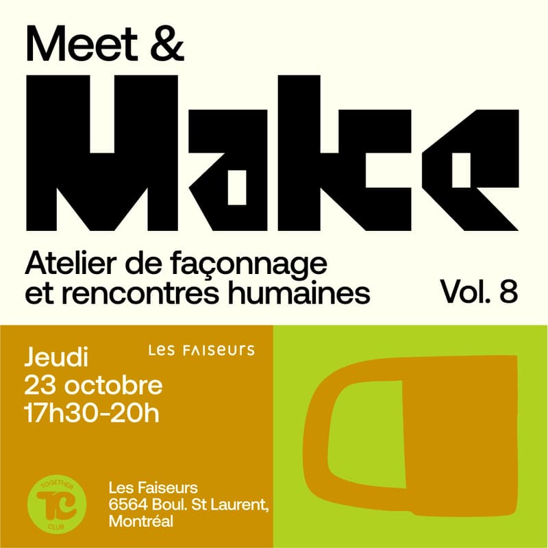 Cover Image for Meet & Make vol. 8 - Atelier de façonnage