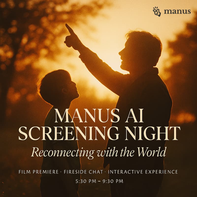 Cover Image for How we live with AI: Film screening and conversation with Manus AI