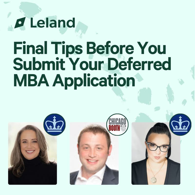 Cover Image for Final Tips Before You Submit Your Deferred MBA Application