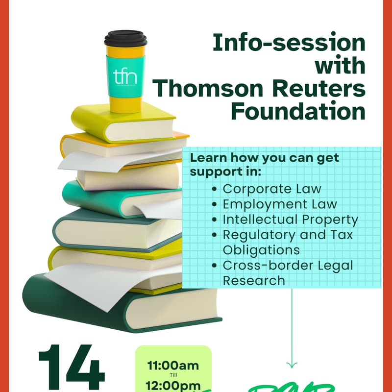 Cover Image for tfn Info-session: Thomson Reuters Foundation