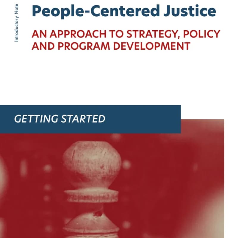 Cover Image for Launch of the People-Centered Justice Practice Notes