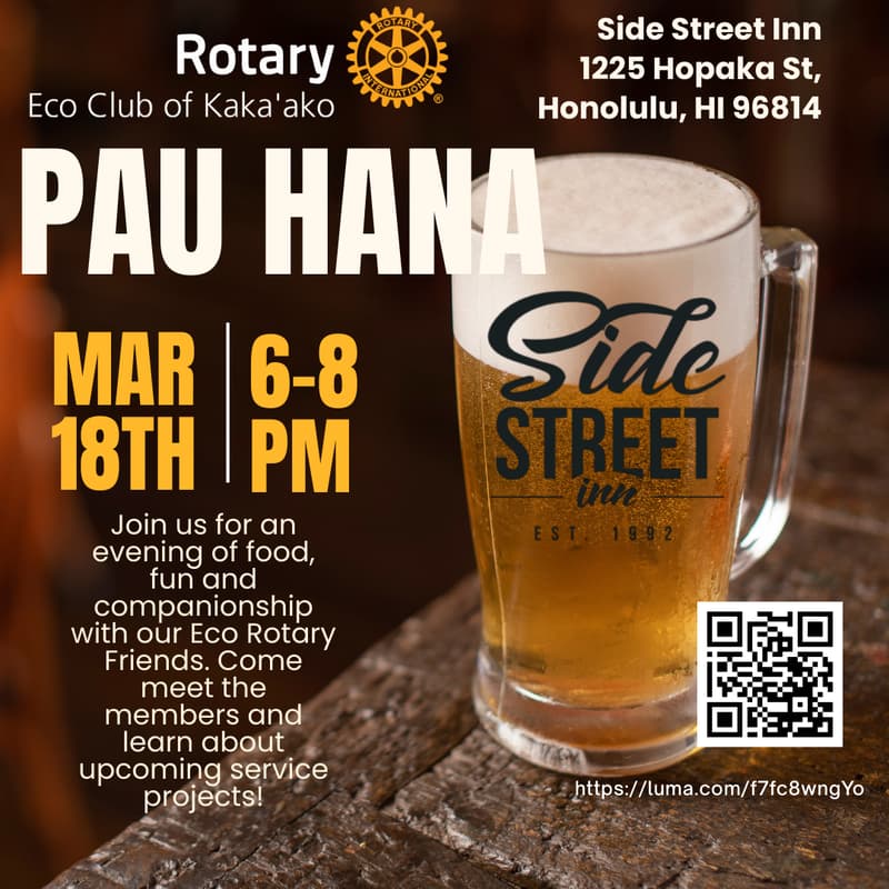 Cover Image for ECO Rotary Pau Hana Social