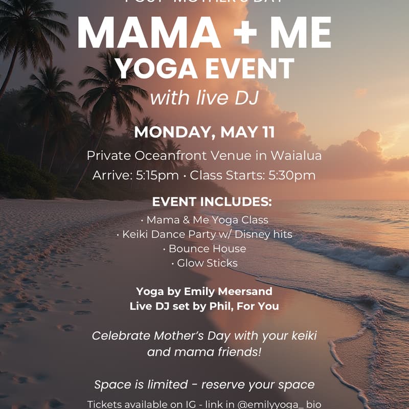Cover Image for post-Mother's Day Mama & Keiki Yoga