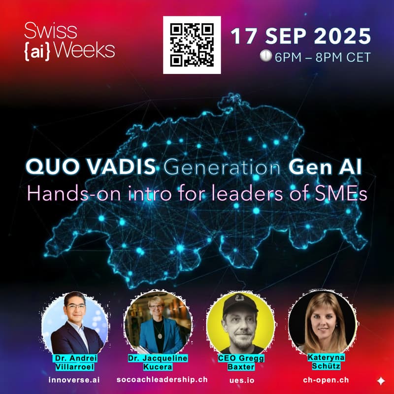 Cover Image for QUO VADIS Generation Gen AI: Hands-on intro for leaders of SMEs