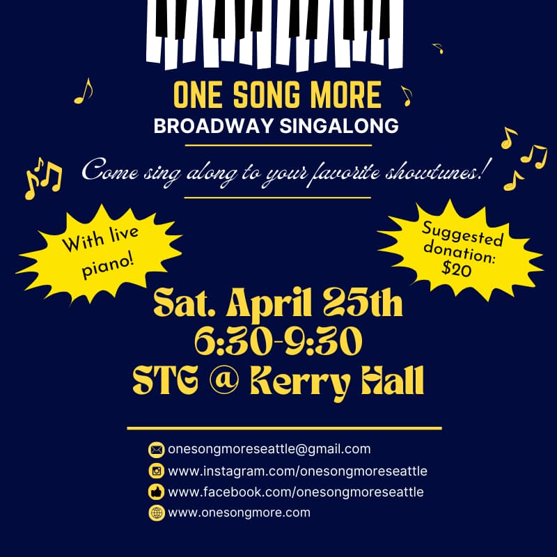 Cover Image for Broadway Singalong with One Song More - April Edition!