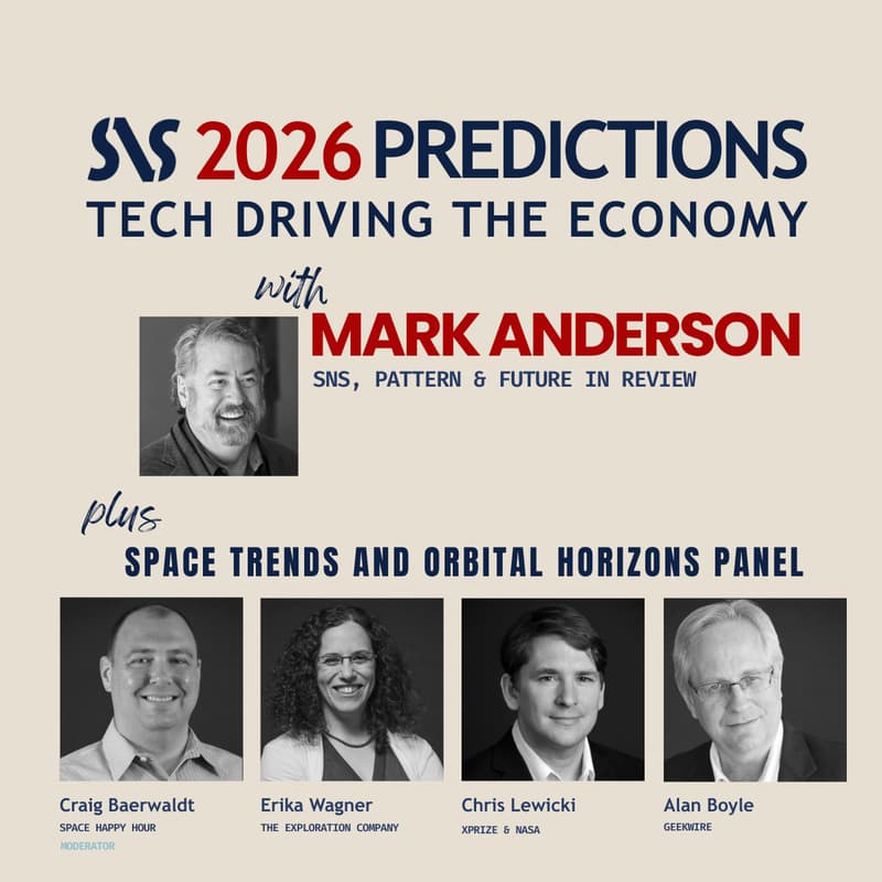 Cover Image for SNS Predictions Launch Party feat. Tech Driving the Economy, Space Trends & Networking