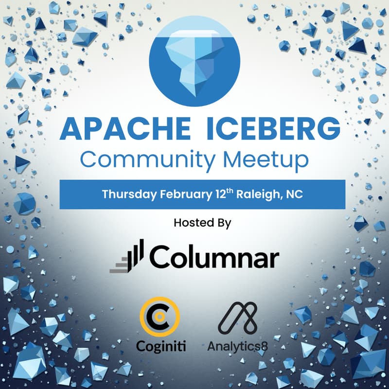 Cover Image for Apache Iceberg™ Meetup North Carolina