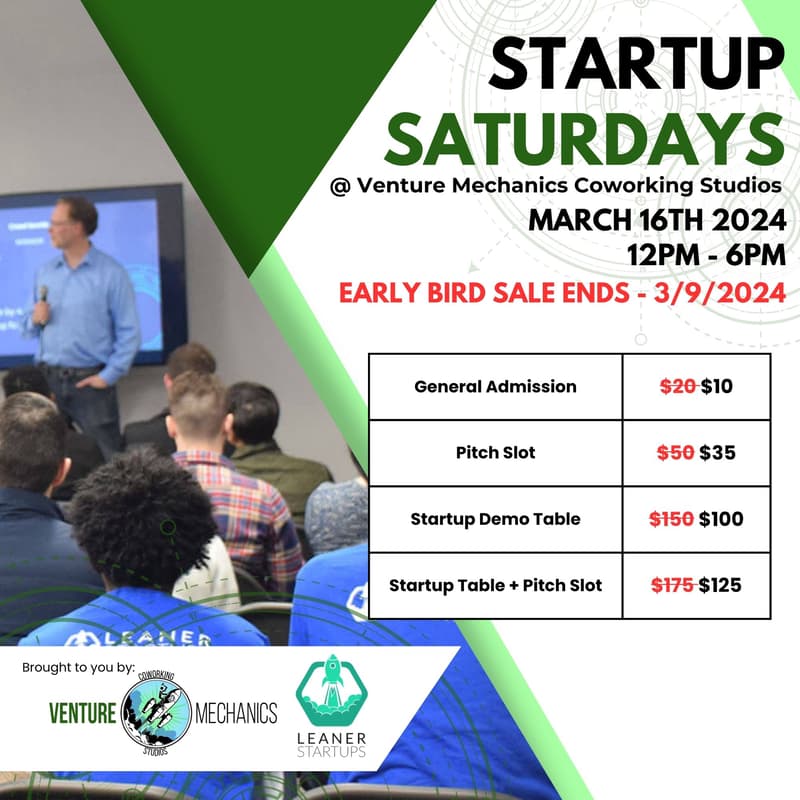 Cover Image for Startup Saturdays @ Venture Mechanics