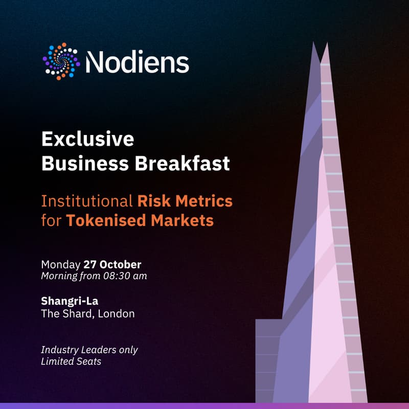 Cover Image for Business Breakfast: Institutional Risk Metrics for Tokenised Markets