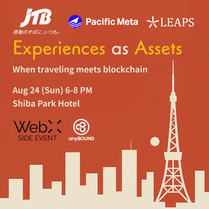 Cover Image for Experiences as Assets: A WebX Side Event by JTB, LEAPS, and Pacific Meta