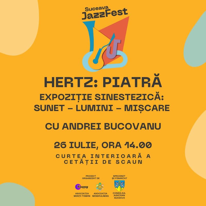 Cover Image for ”Hertz: Piatră” - Expoziție sinestezică: sunet - lumini - mișcare – cu Andrei Bucovanu