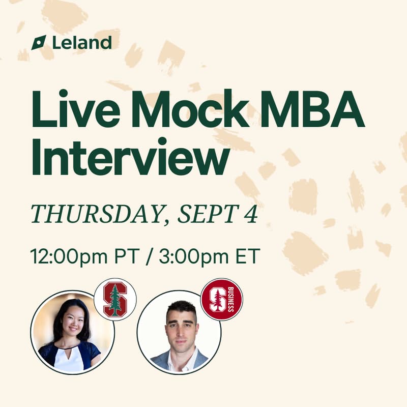 Cover Image for Live MBA Mock Interview