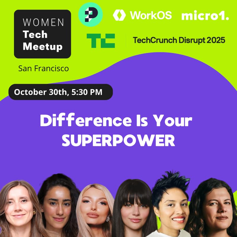 Cover Image for Women Tech Meetup: TechCrunch Disrupt Edition