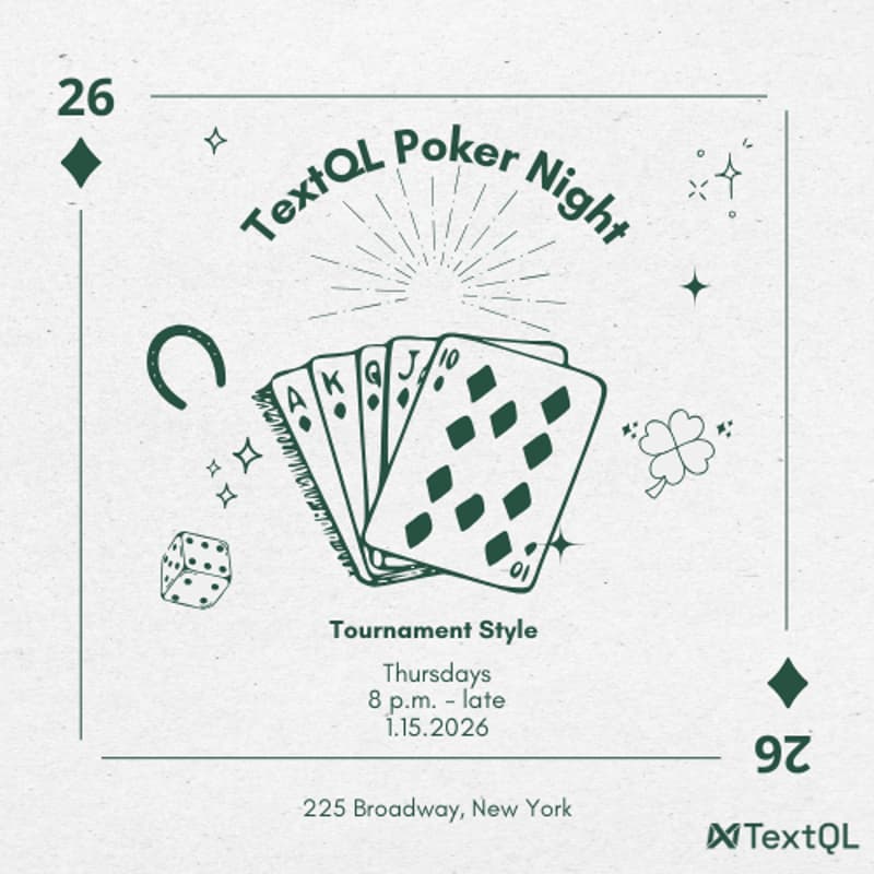 Cover Image for Poker Thursdays @ TextQL