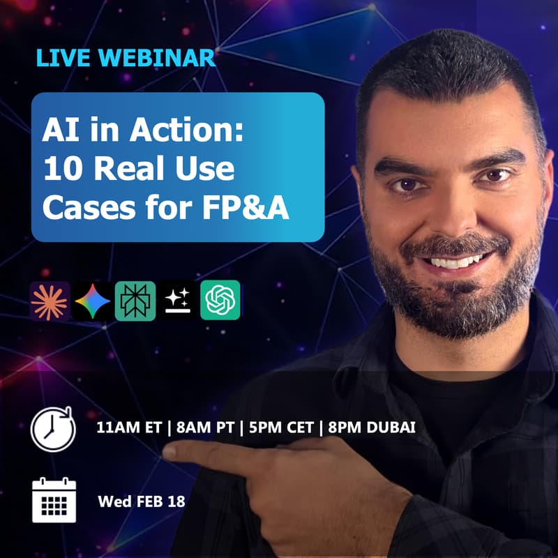 Cover Image for AI in Action: 10 Real Use Cases for FP&A