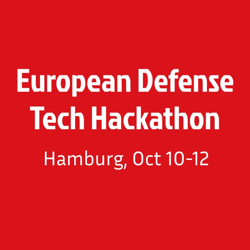 Cover Image for European Defense Tech Hackathon – Hamburg