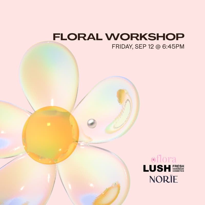 Cover Image for Floral Arrangement Workshop at LUSH Spa with oflora studio