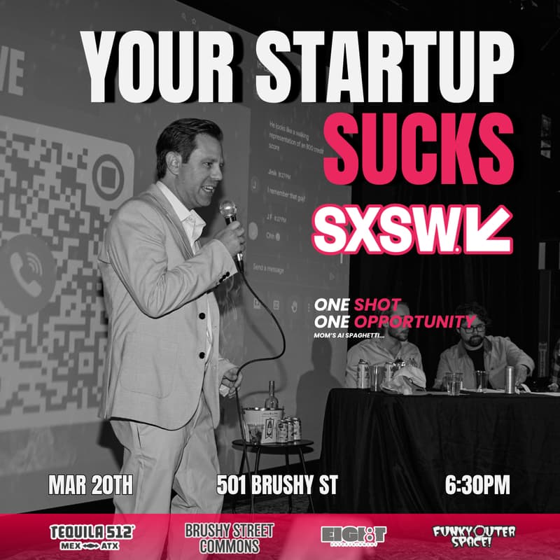 Cover Image for Your Startup Sucks | Live Pitch Comedy Show