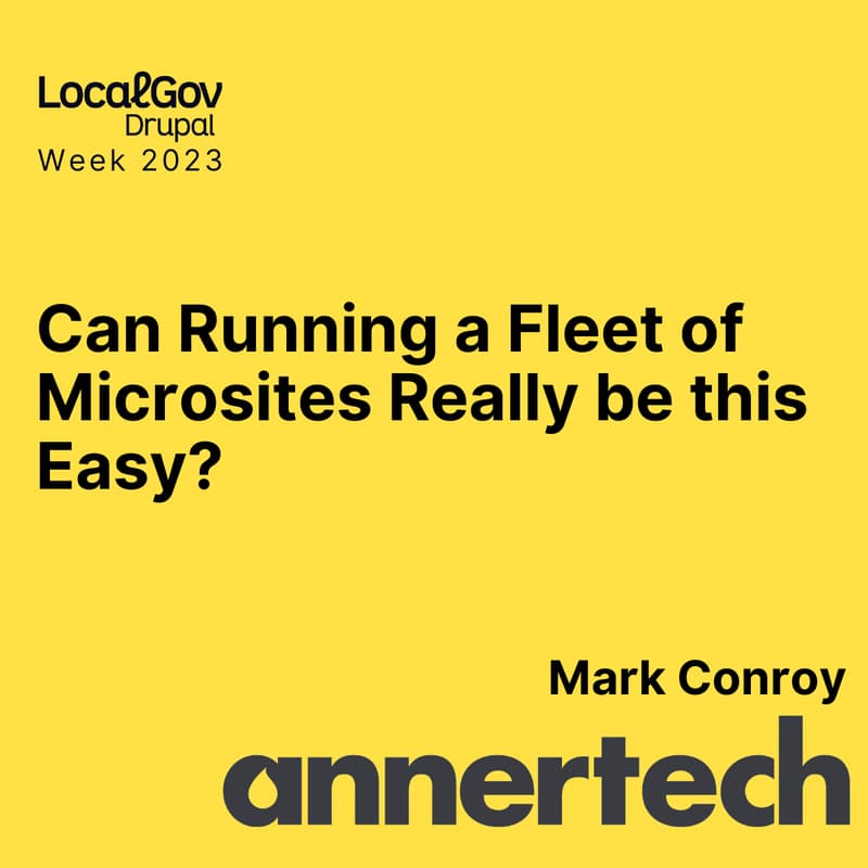 Cover Image for Can Running a Fleet of Microsites Really be this Easy?