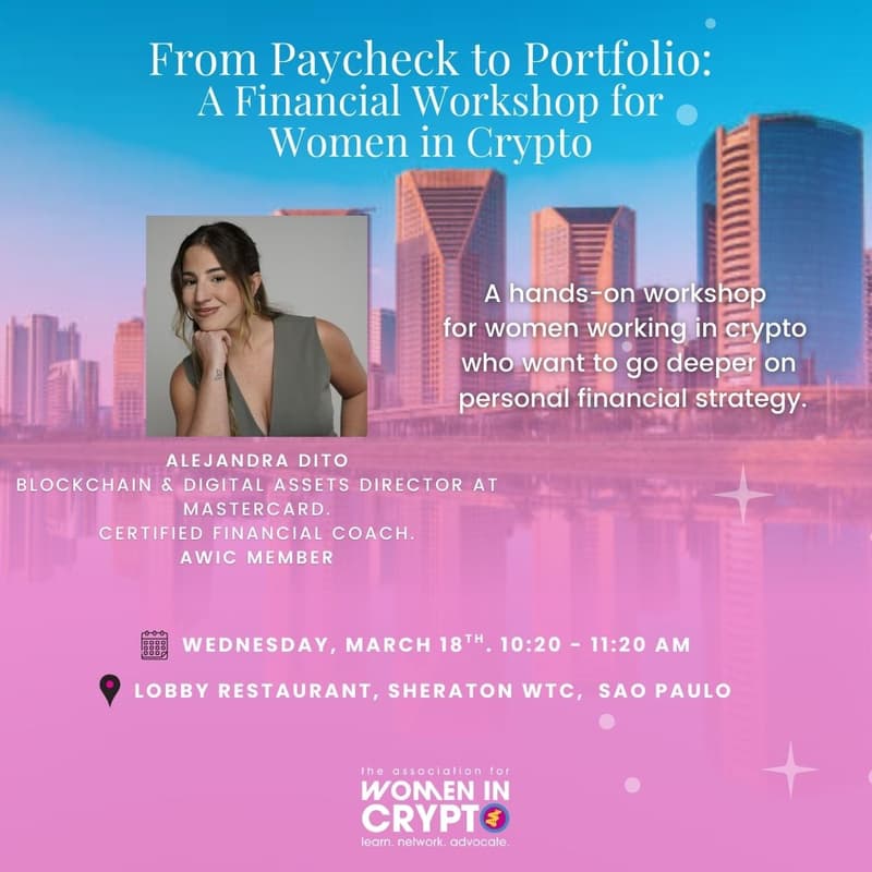 Cover Image for From Paycheck to Portfolio: A Financial Workshop for Women in Crypto 🦋