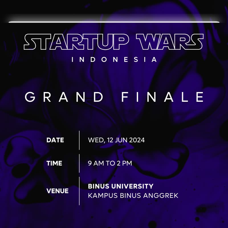 Cover Image for Startup Wars 2024 Indonesia: Grand Finale