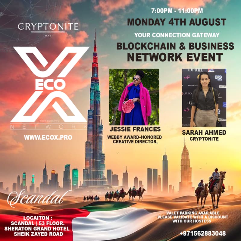 Cover Image for Ecox Network - Blockchain & Business Meetup! Every Monday
