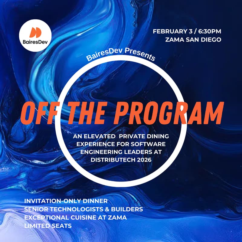 Cover Image for Off the Program: An Elevated Private Dining Experience for Software Engineering Leaders at DistribuTECH 2026