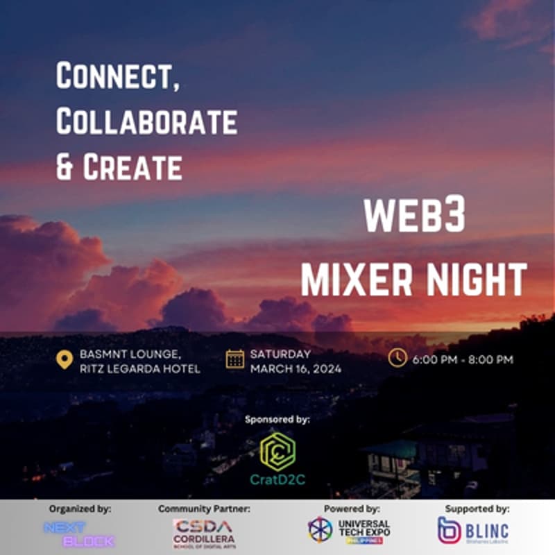 Cover Image for Web3 Mixer Night - Connect, Collaborate & Create