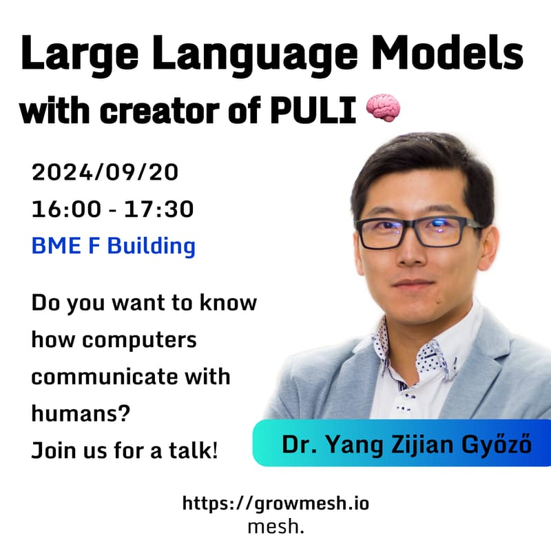 Cover Image for Large Language Models Lecture with Dr. Yang Zijian Győző