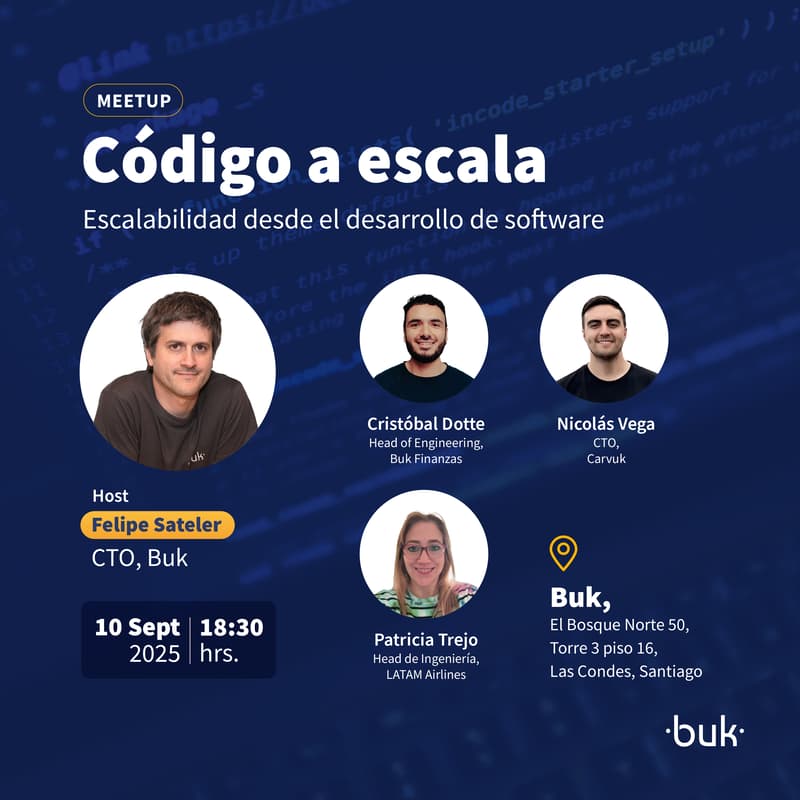 Cover Image for Meetup by Buk: Código a escala
