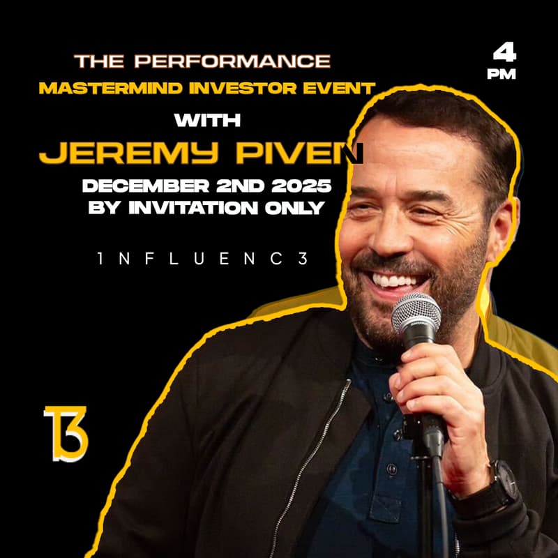 Cover Image for THE PERFORMANCE – Online Mastermind Investor Event hosted by Jeremy Piven + Elleven Management