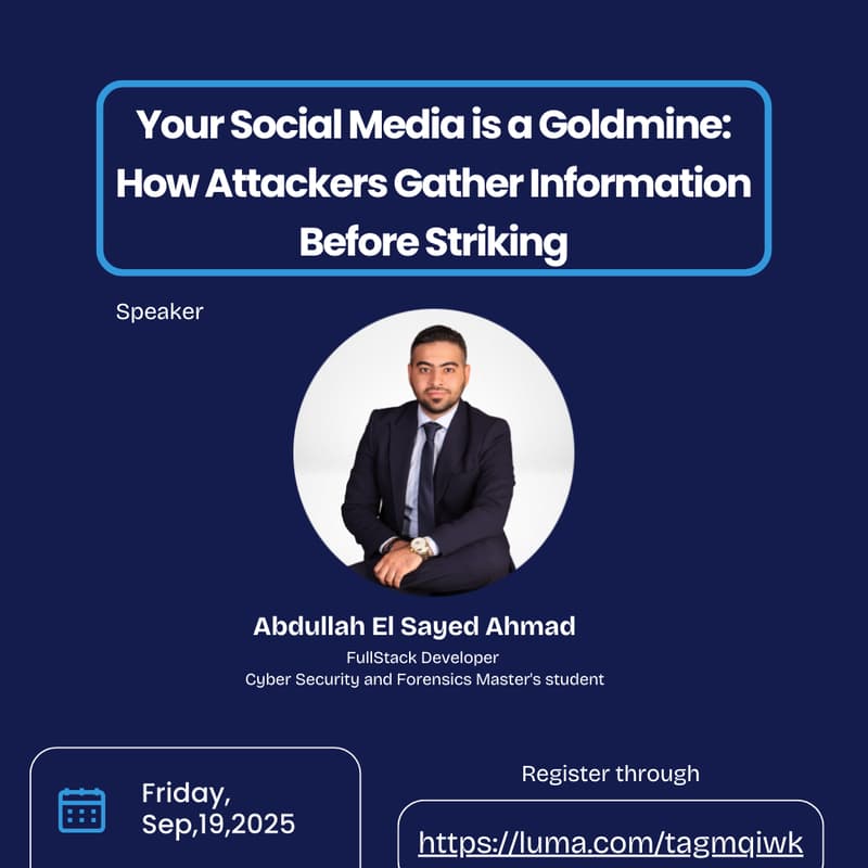 Cover Image for Your Social Media is a Goldmine: How Attackers Gather Information Before Striking
