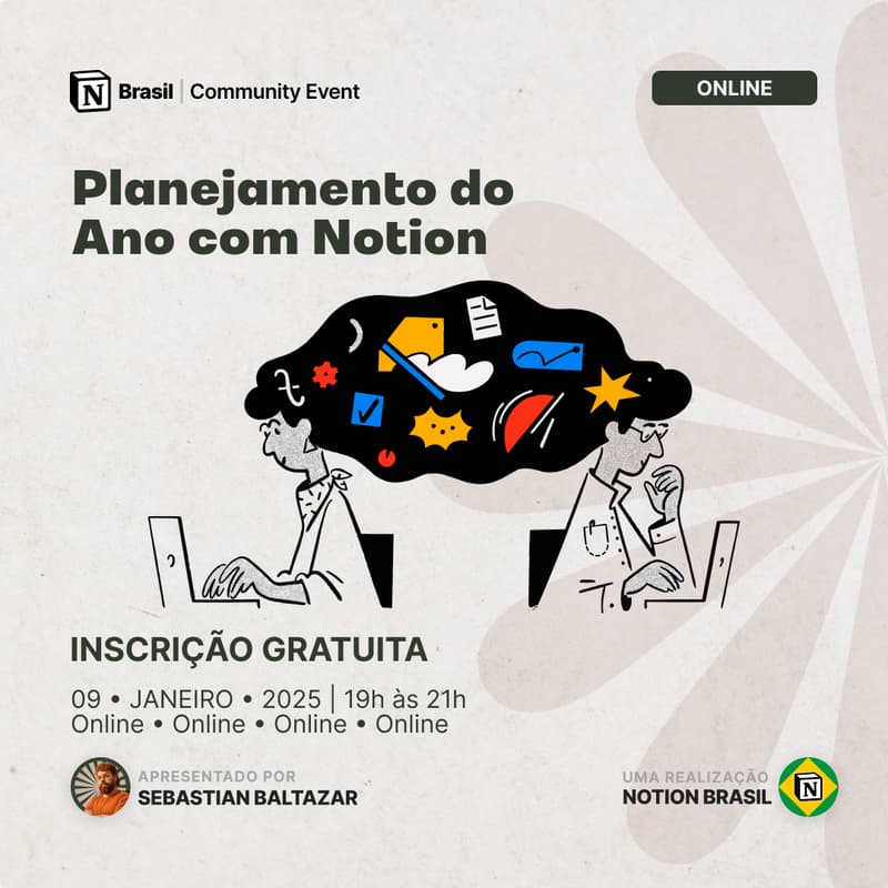 Cover Image for Encontro Online: Planejamento do Ano com Notion
