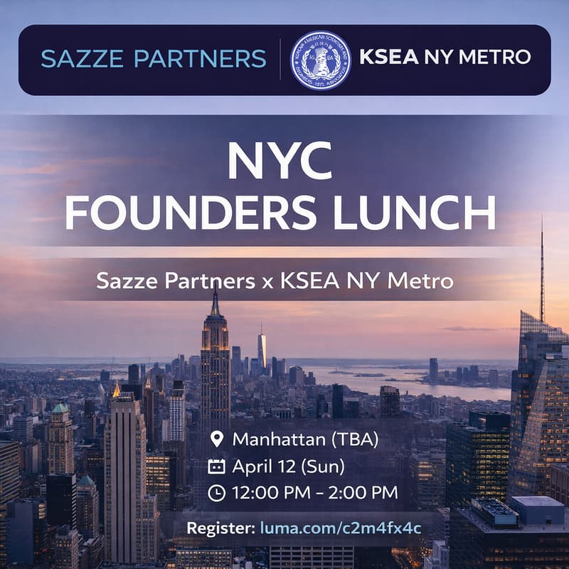 Cover Image for Sazze Partners x KSEA NY: Founders Lunch