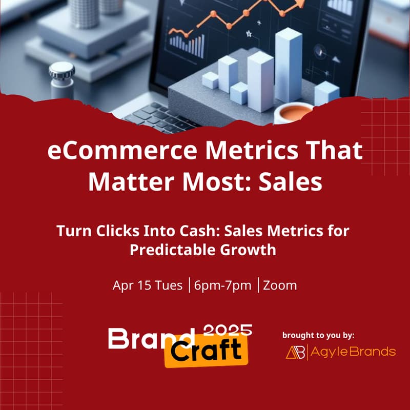 Cover Image for eCommerce Metrics That Matter Most: Sales [FREE via Zoom]