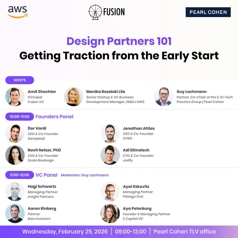Cover Image for Getting Traction from the Early Start - by AWS x Fusion x Pearl Cohen