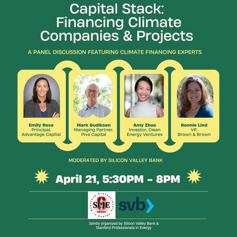 Cover Image for Capital Stack: Financing Climate Companies & Projects