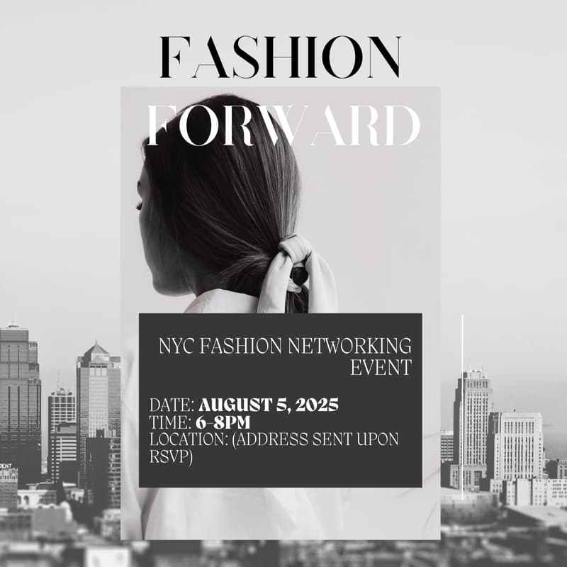 Cover Image for Fashion Forward NYC Fashion Industry Meetup Networking Event