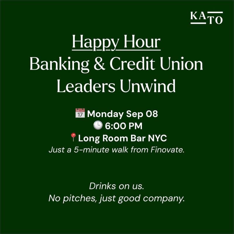 Cover Image for Finovate | Happy Hour: Banking & Credit Union Leaders Unwind