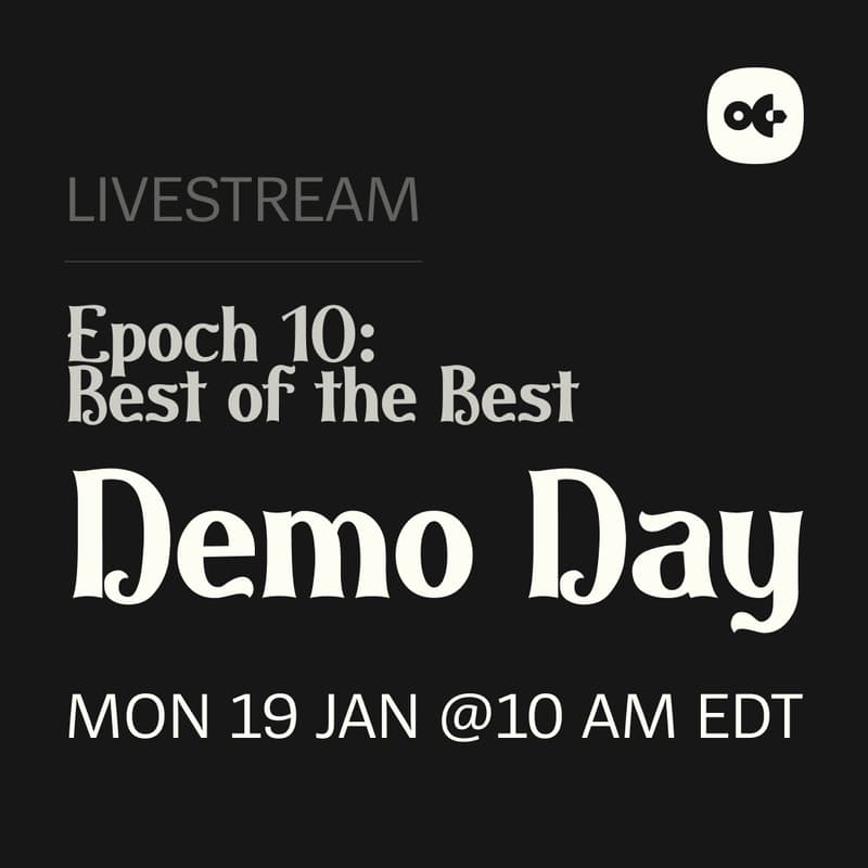 Cover Image for Epoch 10 Demo Day