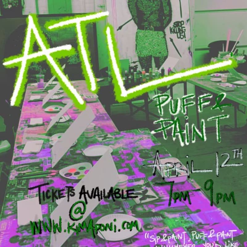 Cover Image for Puff & Paint W/ KimAponi - Atlanta