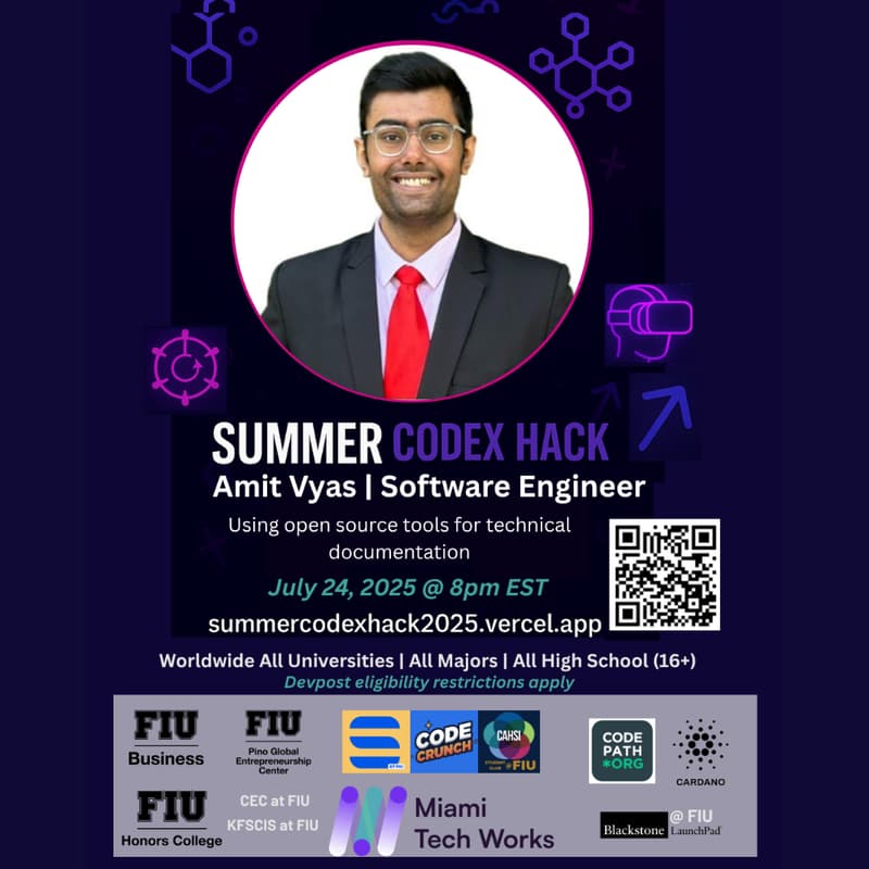 Cover Image for SummerCodeX 2025 Workshop | Zoom -> hackuniversityzoom.vercel.app