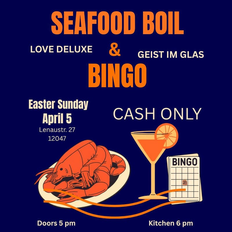 Cover Image for Easter Sunday Seafood Boil and Bingo