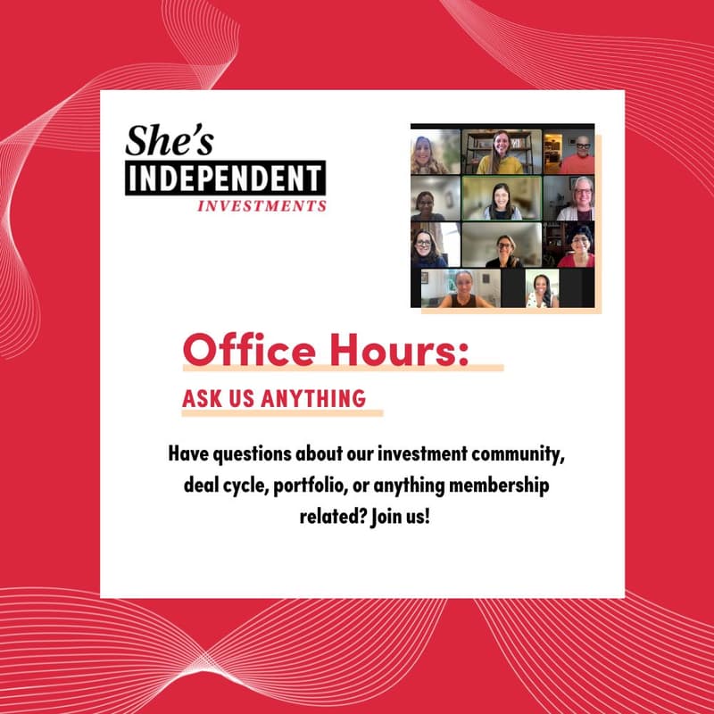Cover Image for Office Hours with She's Independent Investments
