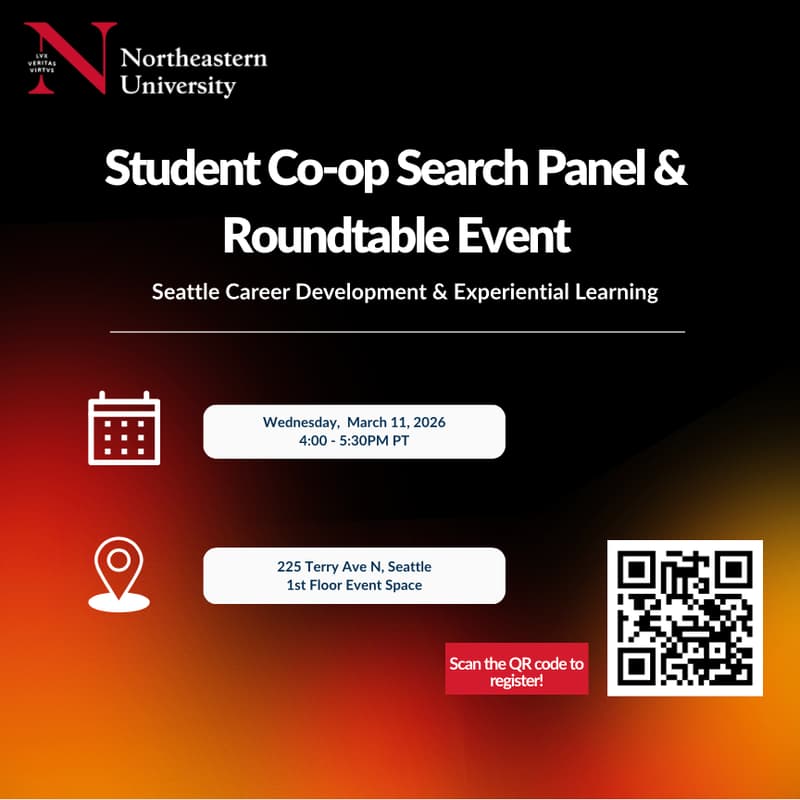 Cover Image for Student Co-op Search Panel and Roundtable Event